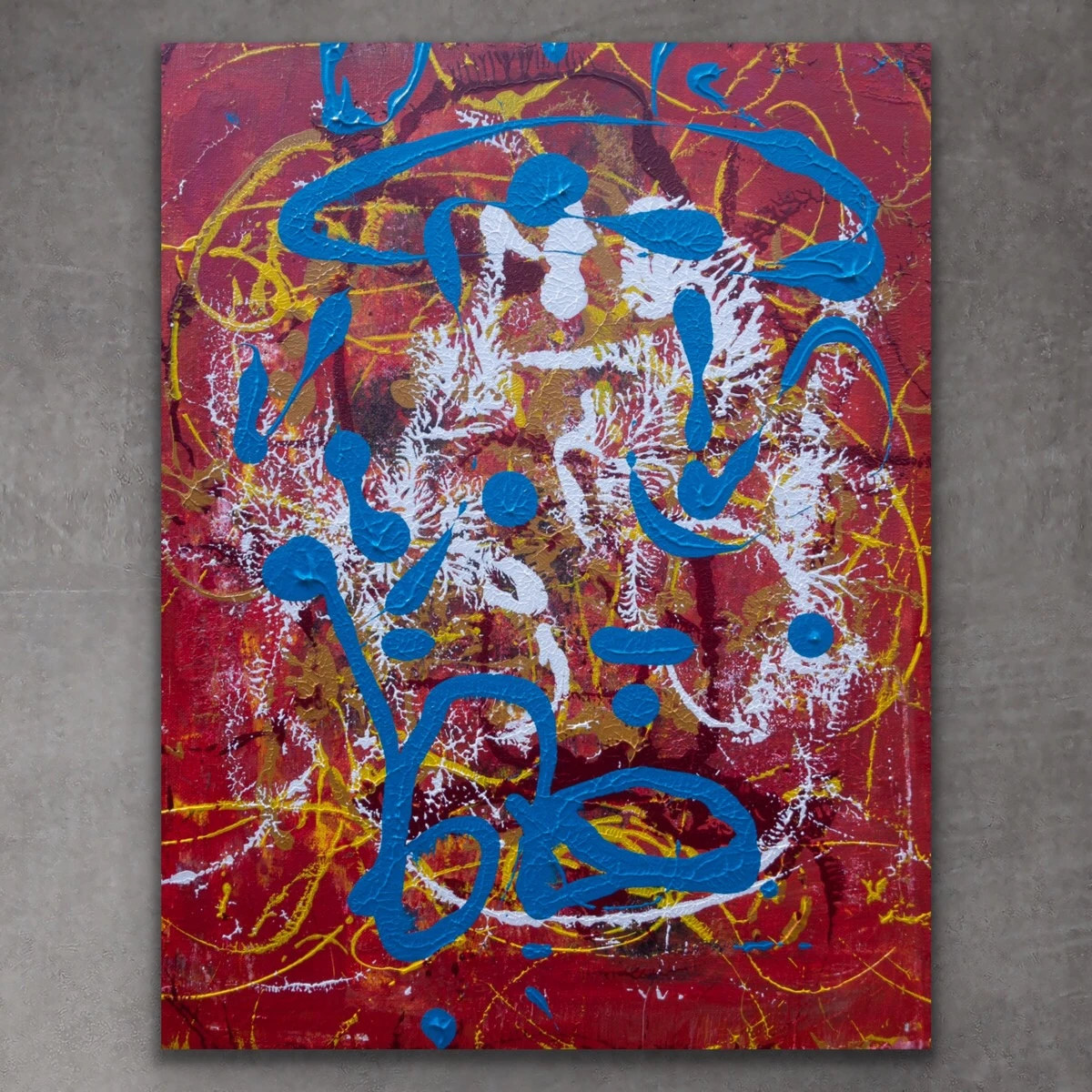 Acrylic on canvas titled Adventurous Extract from Torqued Morphism.